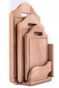 Planche à découper en bois massif d'acacia, design classique, toutes tailles, antidérapante, avec poignée facile à saisir, pour usage domestique, planche à découper combinée - Product Image 3