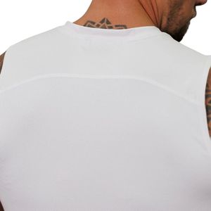 Camiseta Deportiva sin Mangas Blanca para Hombre, Camiseta de Gimnasio, Ropa Deportiva para Entrenamiento Físico - Product Image 2