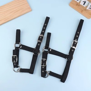 Adjustable Nylon Webbing Equestrian Western Horse Halter <b>Halters</b> Black XS S M L XL Ergonomic Comfortable Horse Riding Wear - Product Image 6