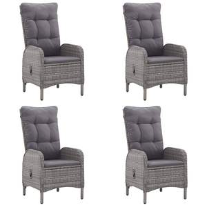 Juego de comedor duradero de 5 piezas de madera maciza de acacia gris para jardín - Product Image 3