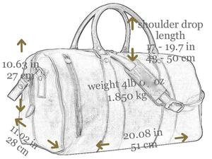 Distressed <b>Leather</b> Travel <b>Duffle</b> Outdoor <b>Bag</b> for <b>Men</b> GYM-0174 - Product Image 5