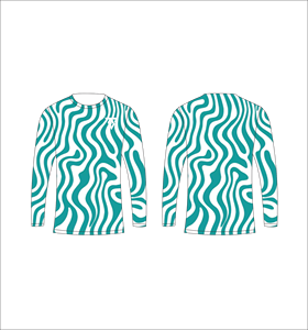 T-shirt à manches longues pour homme, bleu clair et rose, motif psychédélique rétro, col rond, décontracté, streetwear, hauts pour la gym et l'entraînement - Product Image 6