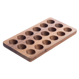 Elegant High-grade Eco-Friendly Wooden Egg Rack Handcrafted Customizable Dishwasher Safe Kitchen <b>Table</b> Restaurant Hotel Use - Product Image 2
