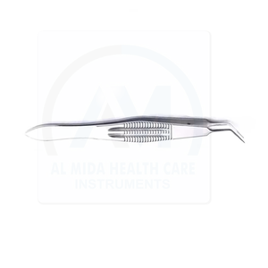 AL MIDA Castroviejo Pince de micro-ligature angulaire AMHC-R-377 en acier inoxydable, outil de suture ophtalmique, instrument chirurgical, prise en main facile - Product Image 4