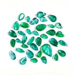 Mejor Precio, Esmeralda Zambiana 100% Natural de 1-2 Quilates, Forma de Pera, Color Verde Medio, Piedras Preciosas Sueltas de Alta Calidad para Joyería - Product Image 2