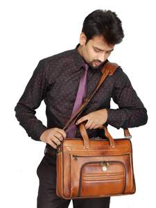 <b>Laptop</b> Messenger Cross Body Genuine Leather Waterproof Bag Engrave Design Fashionable Handmade Customizable Size Durable Daily - Product Image 4
