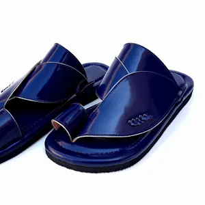 Men Leather Sandals Saudi Style Toe Arabic Footwear Slippers Shoes New Genuine Leather Handmade