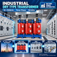 Transformateur industriel sec triphasé 30-2500 kVA 10 kV 11 kV 400 V pour distribution d'énergie en usine 50 Hz – Transformateur élévateur