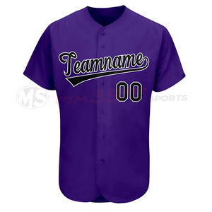 Maillot de baseball violet personnalisé avec nom d'équipe et numéro 00, broderie 3D, encolure cœur, bretelles en X, unisexe, manches longues, coupe classique - Product Image 4
