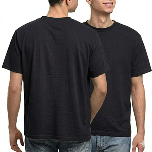 Lightweight <b>black</b> Custom <b>Men</b> Plain T <b>Shirt</b> Custom Logo Round Neck breathable Cotton Blank Comfortable Casual <b>Short</b> <b>Sleeve</b> Summer - Product Image 1