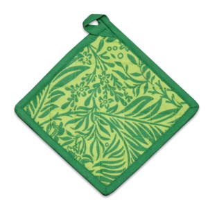 Porta ollas de algodón estampado con diseño de hojas verdes, suave y ecológico, a un precio asequible. - Product Image 3