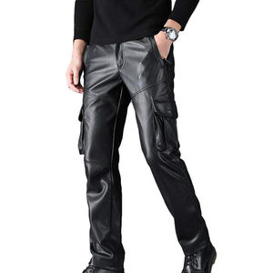 Pantalones de cuero vacuno elegantes y cómodos para hombre, recién llegados, los más vendidos, pantalones de cuero vacuno para hombre en oferta. - Product Image 1