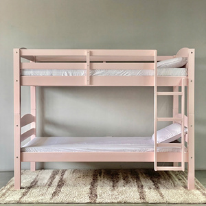 Cama Litera Rosa Minimalista Personalizable, Muebles de Madera para Dormitorio Infantil - Product Image 4