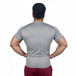 เสื้อแรชการ์ดผู้ชายขายส่งระดับมืออาชีพ พิมพ์ลายตามสั่ง ระบายอากาศได้ดี แห้งเร็ว เป็นมิตรกับสิ่งแวดล้อม ผลิตจากผ้าสแปนเด็กซ์/โพลีเอสเตอร์ ราคาถูก - Product Image 2