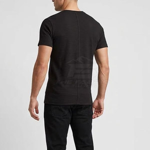 T-shirts DTF pour hommes en tissu polyester/coton doux de qualité supérieure, logo personnalisé, respirant, écologique, élégant, confortable - Product Image 3