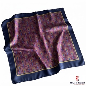 Soft Lightweight Womens Square <b>Scarves</b> Elegant Fashion Accessories OEM Manufacturer Sicily Custom Fabric Products Bulk - Product Image 4