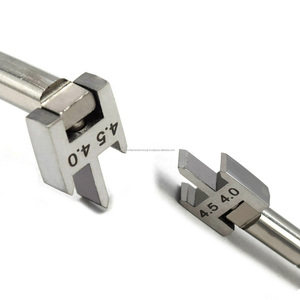 Jauge de hauteur ergonomique manuelle en acier inoxydable pour bracket orthodontique, positionneur de tête mobile à 3 positions, dentaire moleté - Product Image 3