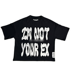 T-shirt en coton épais personnalisé pour fabricant de vêtements, impression sérigraphique, t-shirts oversize, graphiques vintage, coupe carrée, coupe courte, haute qualité - Product Image 2