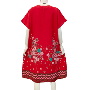 Vestido Informal de Verano para Mujer, Estilo Vintage, Hasta la Rodilla, Talla Grande, de Rayón, Cómodo y Transpirable, de Chrysanta - Product Image 6