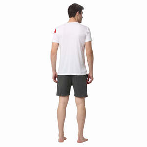 Conjunto de verano para hombre de alta calidad, camiseta informal nueva y pantalones cortos, camiseta de manga corta, pantalones cortos sólidos y transpirables, conjunto de 2 piezas para hombre - Product Image 6