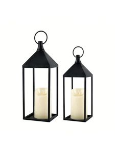 Farol de Metal Ornamental para Velas, Portavelas Colgante Rústico Decorativo, Elegante Adorno de Iluminación para Hogar, Jardín, Bodas y Festivales - Product Image 6