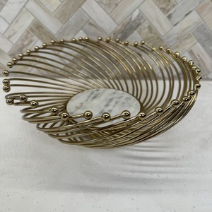 Bol en acier inoxydable doré, nouveau design, résistant au lave-vaisselle, avec un motif floral unique, pour servir les fruits et décorer la table - Product Image 6