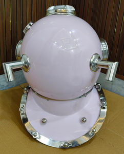 Réplique de casque de plongée vintage rose Mark V, casque de plongée sous-marine nautique, décoration maritime, modèle de collection - Product Image 6