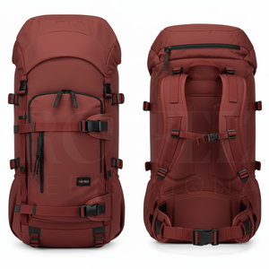 Sac à dos de voyage extérieur imperméable de grande capacité 60L en coton de qualité supérieure, avec logo personnalisé, multi-poches, léger - Product Image 6