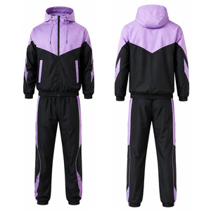 Conjunto Deportivo Cortavientos para Hombre, Chaqueta y Pantalones Ligeros de Poliéster, Ropa Deportiva para Correr y Entrenar al Aire Libre, Personalizable, Venta al Por Mayor, OEM, ODM - Product Image 6
