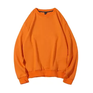 Street Wear High Quality 100% Cotton Sweatshirts Men New Quality Blank Sweatshirt Men Custom Logo with Men's Sweatshirt - Product Image 4