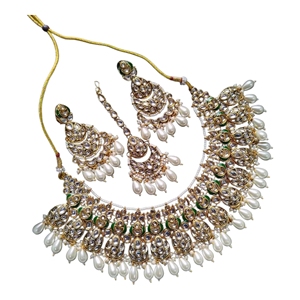 Nouveaux designs 2026 de bijoux pour femmes, vente en gros, ensembles de mariée indiens et pakistanais avec boucles d'oreilles, parures de bijoux tendance - Product Image 1