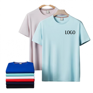 เสื้อยืดผู้ชาย สีขาว ผ้าฝ้าย 100% เสื้อยืดซับลิเมชั่นสำหรับผู้ชาย พร้อมโลโก้ เสื้อยืดพิมพ์ลายโลโก้ตามสั่ง เสื้อยืดวิ่ง - Product Image 3