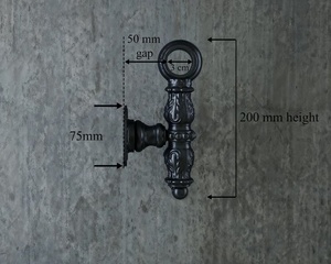 ปลายราวบันไดเหล็กดัดแบบดั้งเดิม ติดผนัง ป้องกันสนิม ลายฉลุ - Product Image 6