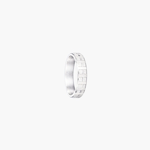 Anillo de Boda Geométrico de Plata 925, Minimalista, Unisex, para Uso Diario - Product Image 5