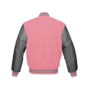 Blouson universitaire personnalisé unisexe décontracté streetwear à capuche col montant épais en toile et laine pour l'hiver – Vente en gros - Product Image 1