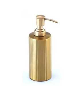 Luxury Rose Gold Stainless Steel Soap <b>Dispenser</b> Modern Cylindrical Liquid Hand Soap <b>Pump</b> <b>Bottle</b> for Bathroom Kitchen Vanity - Product Image 3