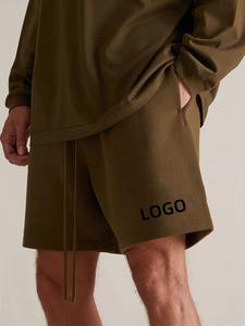 Pantalones Cortos Deportivos para Hombre, Unisex, de Felpa Francesa con Cordón, Transpirables, Casuales, de Algodón Orgánico, Ecológicos, de Secado Rápido, para Entrenamiento y Gimnasio - Product Image 3