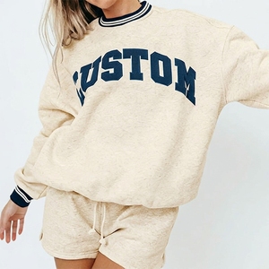 Sudadera para Mujer con Estampado Personalizado de Letras Griegas, Suave y Cómoda, Cuello Alto, Ligera, para Uso Diario, Informal - Product Image 2