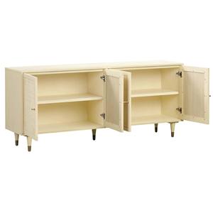 Modern Handmade Four Door <b>Sideboard</b> Cabinet Crafted from Premium Solid Wood with Spacious Storage Design for Bedroom <b>Kitchen</b> - Product Image 2