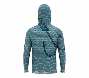 Sudadera con Capucha para Pesca Sprint, Protección Solar UPF 50, Secado Rápido, Manga Larga, Chaqueta Estampada para Actividades al Aire Libre - Product Image 3