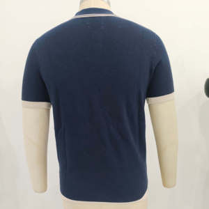 Camiseta Polo de Punto para Hombre, 100% Algodón, con Botones y Colores en Contraste, de Alta Calidad, al por Mayor - Product Image 3