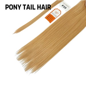 Queue de cheval droite sur bande élastique postiche naturelle faux cheveux résistant à la chaleur longue queue de cheval extensions de cheveux pour les femmes - Product Image 6