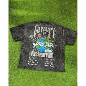 เสื้อเชิ้ตผ้าฝ้าย 100% พิมพ์ลายซิลค์สกรีนแบบฟอกกรด ทรงโอเวอร์ไซส์ ระบายอากาศได้ดี สวมใส่สบาย - Product Image 1