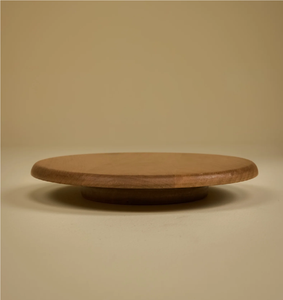 Bandeja giratoria de madera de acacia ecológica para encimera de cocina, Lazy Susan redonda, mejores precios - Product Image 1