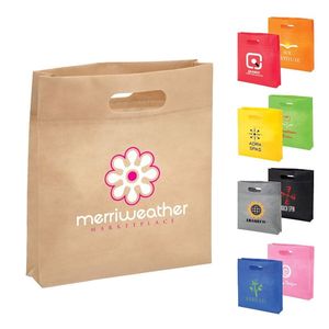 Custom Printed Polypropylene Non Woven D-cut <b>Packaging</b> <b>Bag</b> Custom printed Tote <b>bag</b> for Home Storage and Retail - Product Image 2