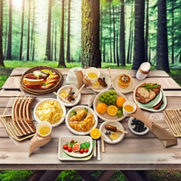 Assiettes jetables en bagasse de 9 pouces, compostables, de qualité alimentaire, écologiques, pour la restauration et les banquets (vente en gros)