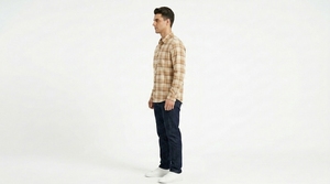 Men's Plaid Flannel <b>Shirt</b> Long Sleeve Button Front Casual Woven Check <b>Shirt</b> for Everyday Wear - Product Image 3