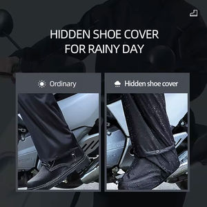 Veste de pluie unisexe haut de gamme en toile imperméable, respirante et écologique, style streetwear moto, avec fermeture éclair intégrale et capuche. - Product Image 5