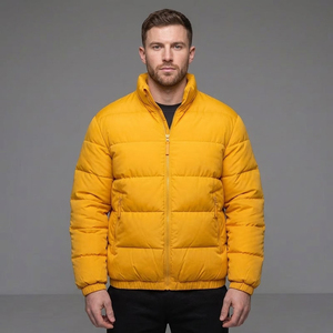 Veste matelassée pour homme, style streetwear, imperméable, à capuche, pour l'hiver, style unique, vêtements d'extérieur, manteau rembourré à bulles - Product Image 1