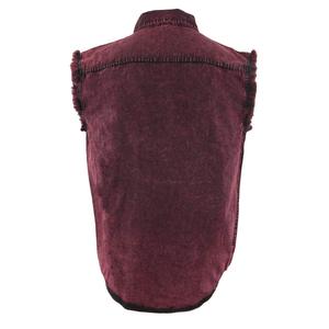 Chaleco vaquero premium sin mangas para hombre, de tela gruesa, estilo motero, cómodo para montar en moto y uso diario informal. - Product Image 4